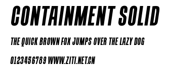 Containment Solid.ttf字體轉換器圖片