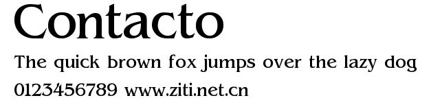 Contacto.ttf字體轉換器圖片
