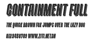 Containment Full.ttf字體轉換器圖片