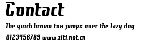 Contact.ttf字體轉換器圖片