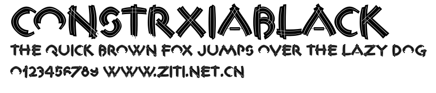 ConstrxiaBlack.ttf字體轉換器圖片