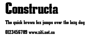 Constructa.ttf字體轉換器圖片