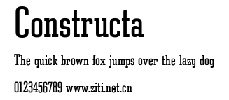 Constructa.ttf字體轉換器圖片