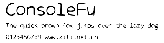 ConsoleFu.otf字體轉換器圖片