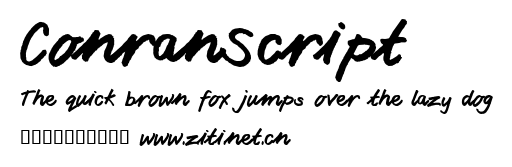 ConranScript.ttf字體轉換器圖片