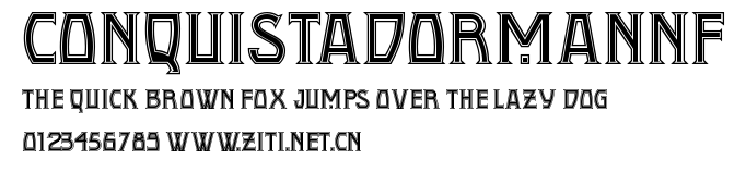 ConquistadormanNF.ttf字體轉換器圖片
