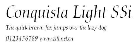 Conquista Light SSi.ttf字體轉換器圖片