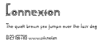 Connexion.ttf字體轉換器圖片