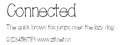 Connected.ttf字體轉換器圖片