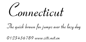 Connecticut.ttf字體轉換器圖片