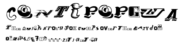 CONTIPOPGUA.ttf字體轉換器圖片