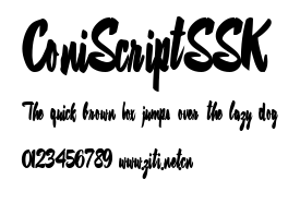 ConiScriptSSK.ttf字體轉換器圖片