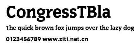 CongressTBla.ttf字體轉換器圖片
