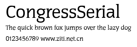 CongressSerial.ttf