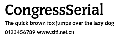 CongressSerial.ttf字體轉換器圖片