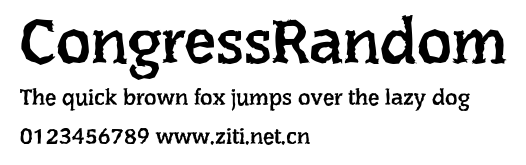 CongressRandom.ttf字體轉換器圖片