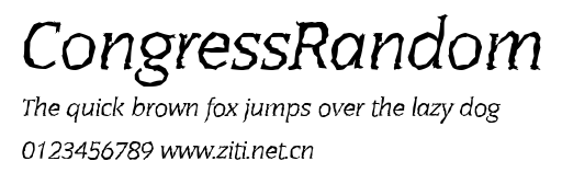 CongressRandom.ttf字體轉換器圖片