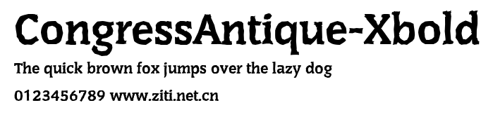 CongressAntique-Xbold.ttf字體轉換器圖片
