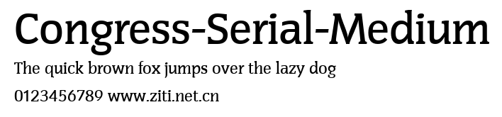 Congress-Serial-Medium.ttf字體轉換器圖片