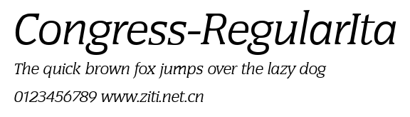 Congress-RegularIta.ttf字體轉換器圖片