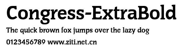 Congress-ExtraBold.ttf字體轉換器圖片