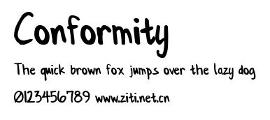 Conformity.ttf字體轉換器圖片