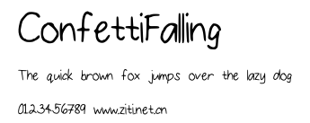 ConfettiFalling.ttf字體轉換器圖片