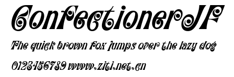 ConfectionerJF.ttf字體轉換器圖片