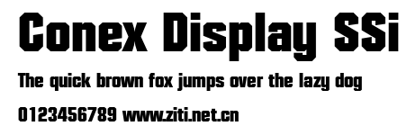 Conex Display SSi.ttf字體轉換器圖片