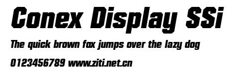 Conex Display SSi.ttf字體轉換器圖片