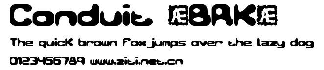 Conduit (BRK).ttf字體轉換器圖片