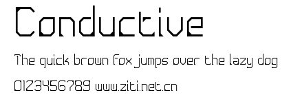 Conductive.ttf字體轉換器圖片