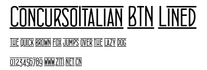 ConcursoItalian BTN Lined.ttf字體轉換器圖片