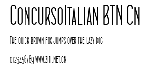 ConcursoItalian BTN Cn.ttf字體轉換器圖片