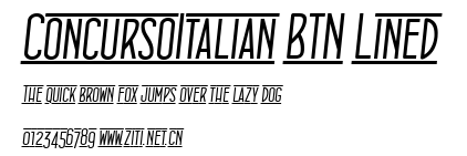 ConcursoItalian BTN Lined.ttf字體轉換器圖片