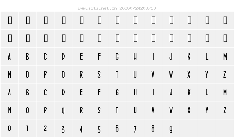 字符映射圖