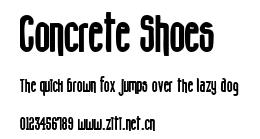Concrete Shoes.ttf字體轉換器圖片