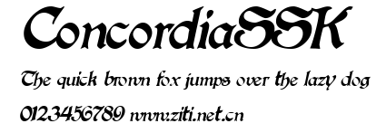 ConcordiaSSK.ttf字體轉換器圖片