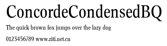 ConcordeCondensedBQ.ttf字體轉換器圖片