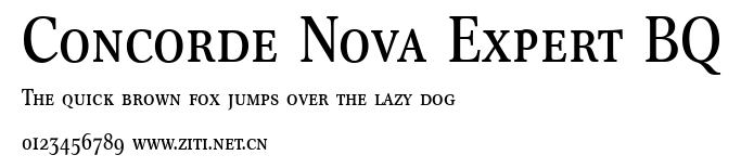 Concorde Nova Expert BQ.ttf字體轉換器圖片