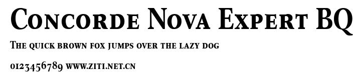 Concorde Nova Expert BQ.ttf字體轉換器圖片