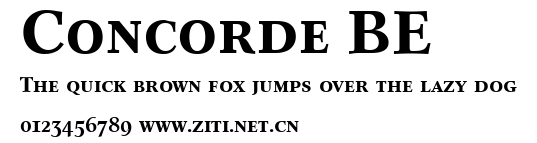 Concorde BE.ttf字體轉換器圖片