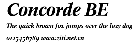 Concorde BE.ttf字體轉換器圖片