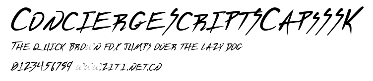 ConciergeScriptSCapsSSK.ttf字體轉換器圖片