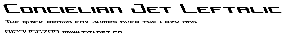 Concielian Jet Leftalic.ttf