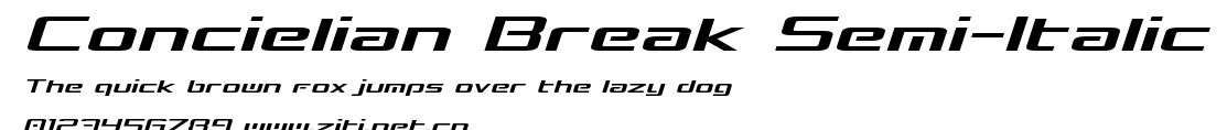 Concielian Break Semi-Italic.ttf