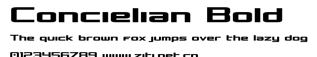 Concielian Bold.ttf字體轉換器圖片