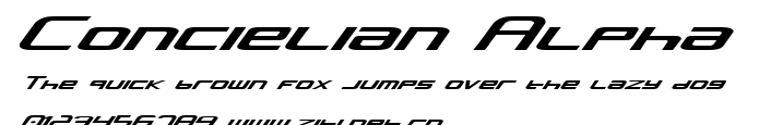 Concielian Alpha.ttf字體轉換器圖片