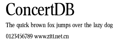 ConcertDB.ttf字體轉換器圖片