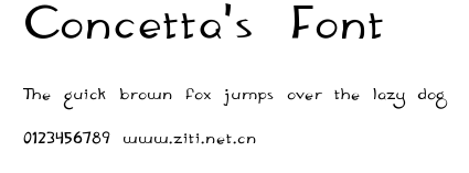 Concetta's Font.ttf字體轉換器圖片